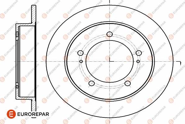 EUROREPAR 1642770780 - Bremžu diski www.autospares.lv