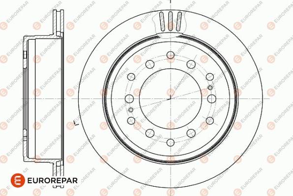 EUROREPAR 1642778180 - Bremžu diski www.autospares.lv