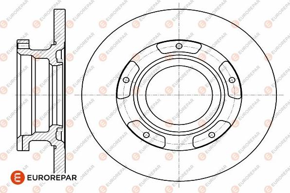 EUROREPAR 1642778880 - Brake Disc www.autospares.lv