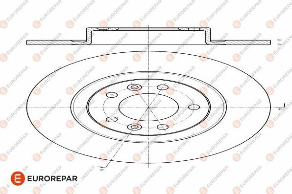 EUROREPAR 1642773580 - Bremžu diski www.autospares.lv