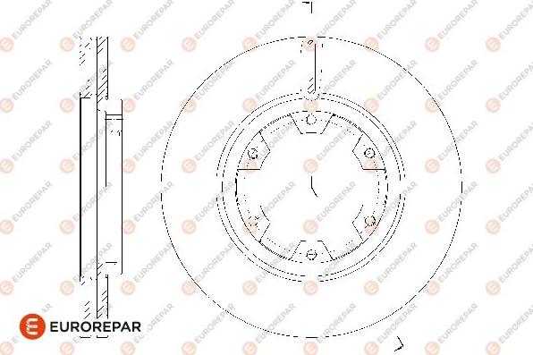 EUROREPAR 1667859980 - Bremžu diski www.autospares.lv