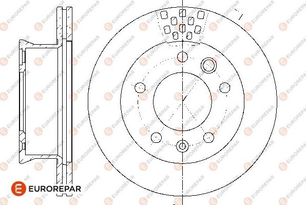 EUROREPAR 1667859480 - Bremžu diski www.autospares.lv