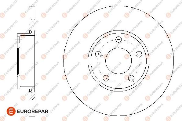 EUROREPAR 1667859580 - Bremžu diski www.autospares.lv