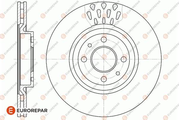 EUROREPAR 1667859680 - Bremžu diski www.autospares.lv