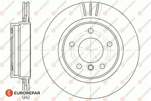 EUROREPAR 1667859180 - Тормозной диск www.autospares.lv