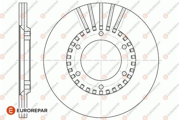 EUROREPAR 1667859380 - Bremžu diski www.autospares.lv