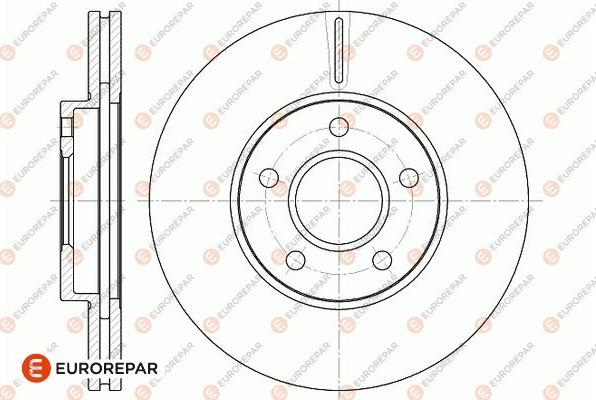 EUROREPAR 1667855980 - Тормозной диск www.autospares.lv