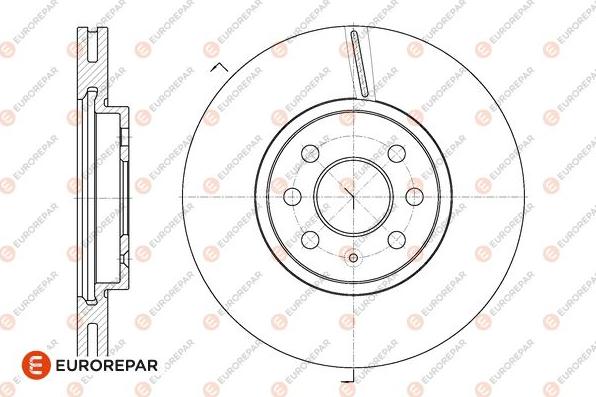 EUROREPAR 1667855680 - Bremžu diski www.autospares.lv