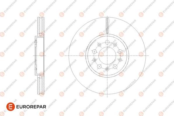 EUROREPAR 1667855380 - Bremžu diski www.autospares.lv