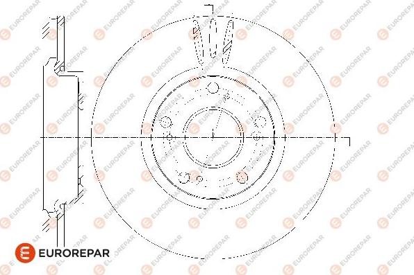 EUROREPAR 1667856980 - Bremžu diski www.autospares.lv