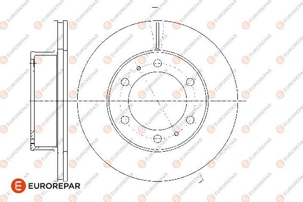 EUROREPAR 1667856580 - Bremžu diski www.autospares.lv