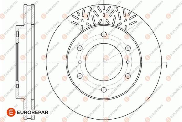 EUROREPAR 1667856680 - Bremžu diski www.autospares.lv