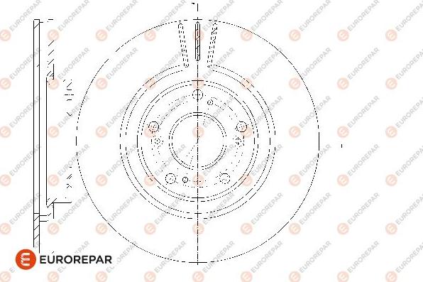 EUROREPAR 1667850680 - Bremžu diski www.autospares.lv