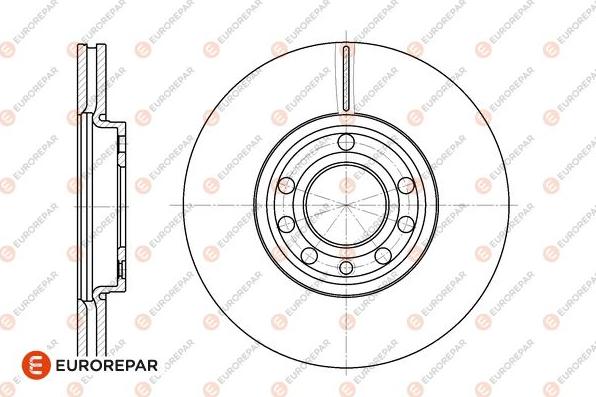 EUROREPAR 1667858480 - Bremžu diski www.autospares.lv