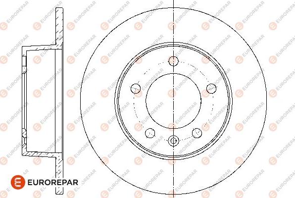 EUROREPAR 1667858180 - Bremžu diski www.autospares.lv