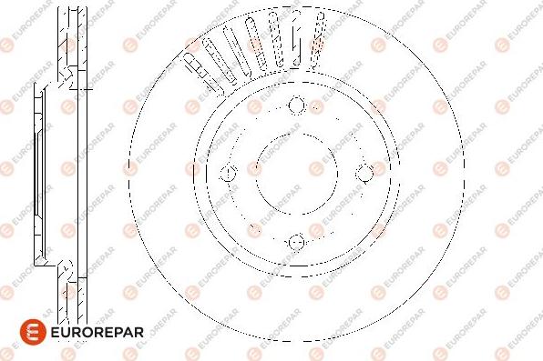 EUROREPAR 1667852980 - Bremžu diski www.autospares.lv