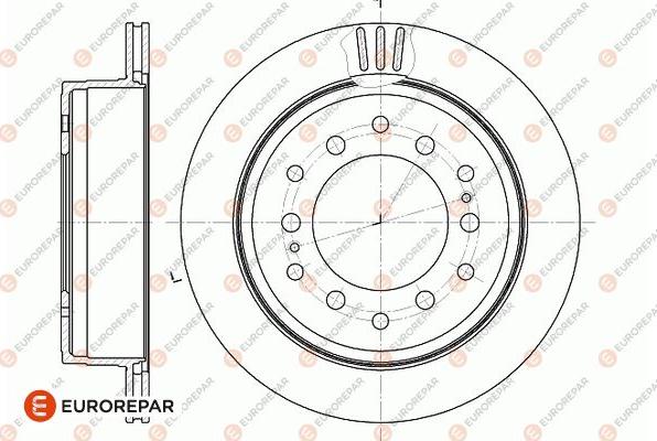 EUROREPAR 1667852880 - Bremžu diski www.autospares.lv