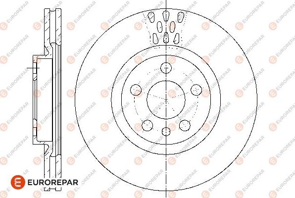 EUROREPAR 1667857580 - Bremžu diski www.autospares.lv