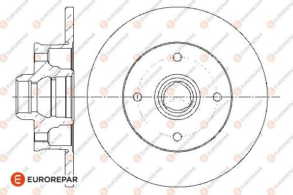 EUROREPAR 1667857880 - Bremžu diski www.autospares.lv