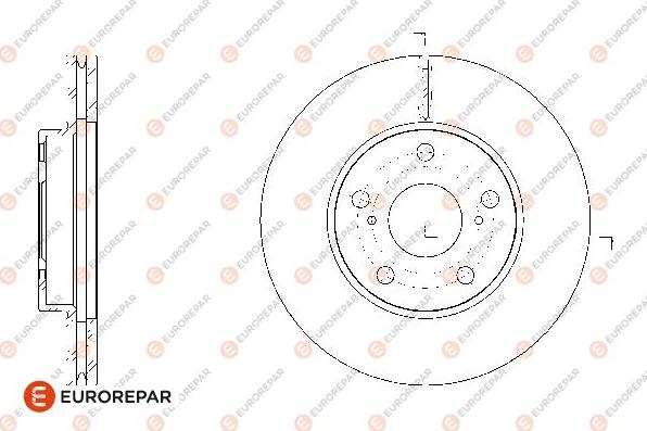 EUROREPAR 1667864880 - Bremžu diski www.autospares.lv