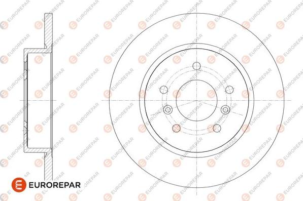 EUROREPAR 1667865180 - Bremžu diski www.autospares.lv