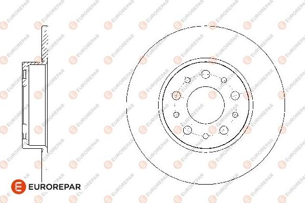 EUROREPAR 1667866480 - Bremžu diski www.autospares.lv