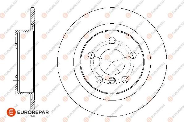 EUROREPAR 1667866280 - Bremžu diski www.autospares.lv