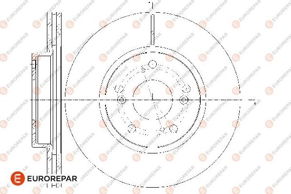 EUROREPAR 1667860980 - Bremžu diski www.autospares.lv