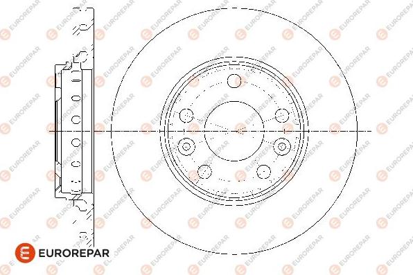 EUROREPAR 1667860480 - Bremžu diski www.autospares.lv