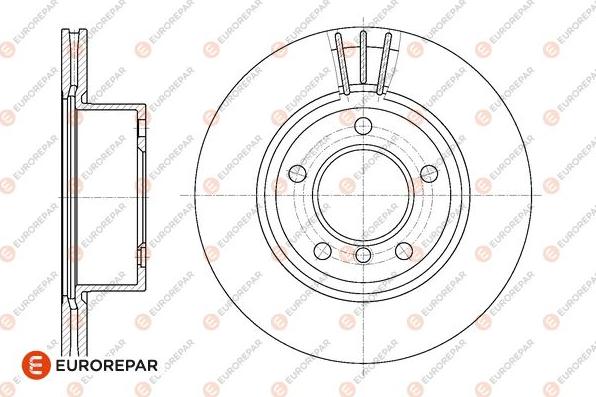 EUROREPAR 1667860180 - Bremžu diski www.autospares.lv