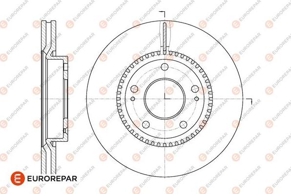 EUROREPAR 1667860280 - Bremžu diski autospares.lv