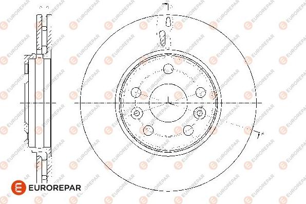 EUROREPAR 1667861780 - Bremžu diski www.autospares.lv