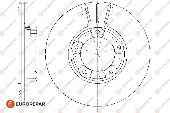 EUROREPAR 1667868180 - Bremžu diski www.autospares.lv