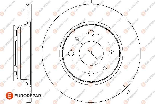 EUROREPAR 1667863180 - Bremžu diski www.autospares.lv