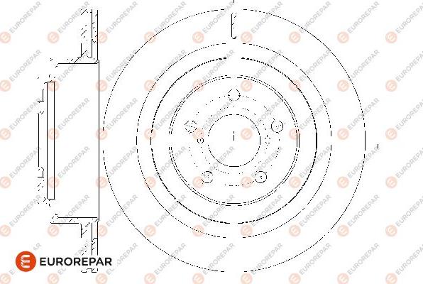 EUROREPAR 1667862580 - Bremžu diski www.autospares.lv