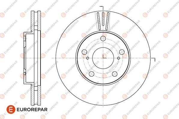 EUROREPAR 1667867580 - Тормозной диск www.autospares.lv