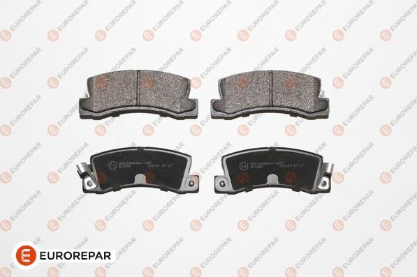 EUROREPAR 1667812480 - Тормозные колодки, дисковые, комплект www.autospares.lv