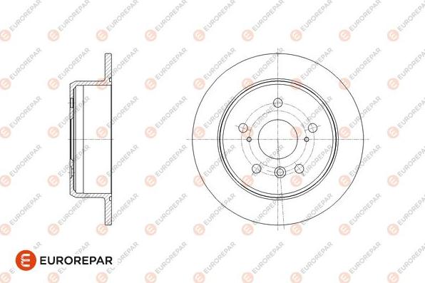 EUROREPAR 1667870480 - Bremžu diski www.autospares.lv