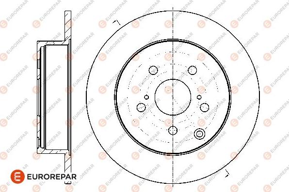 EUROREPAR 1667870780 - Bremžu diski www.autospares.lv