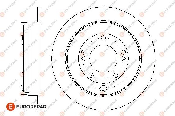 EUROREPAR 1667871880 - Bremžu diski www.autospares.lv