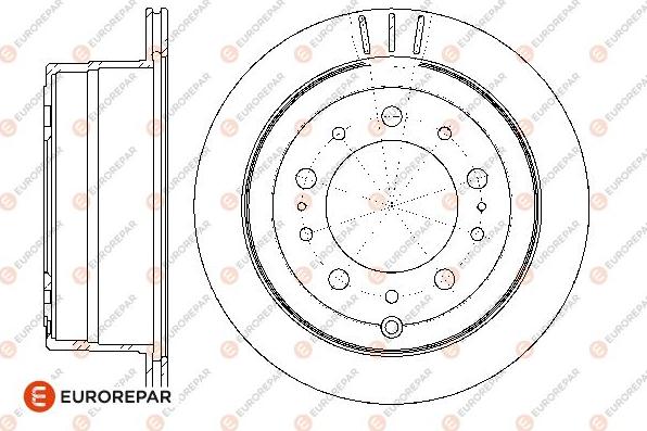 EUROREPAR 1667872480 - Bremžu diski www.autospares.lv