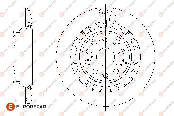 EUROREPAR 1667872580 - Bremžu diski www.autospares.lv