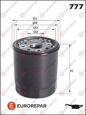 EUROREPAR 1616174880 - Eļļas filtrs autospares.lv