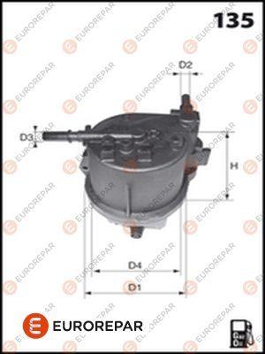 EUROREPAR 1611658680 - Degvielas filtrs www.autospares.lv