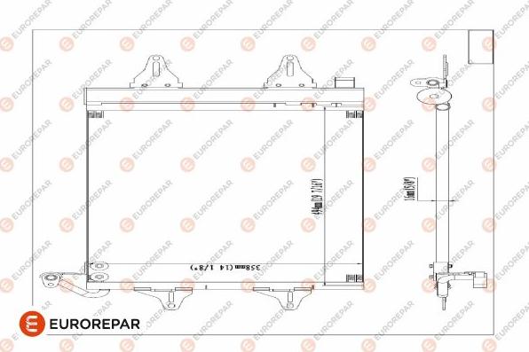 EUROREPAR 1609634780 - Kondensators, Gaisa kond. sistēma www.autospares.lv