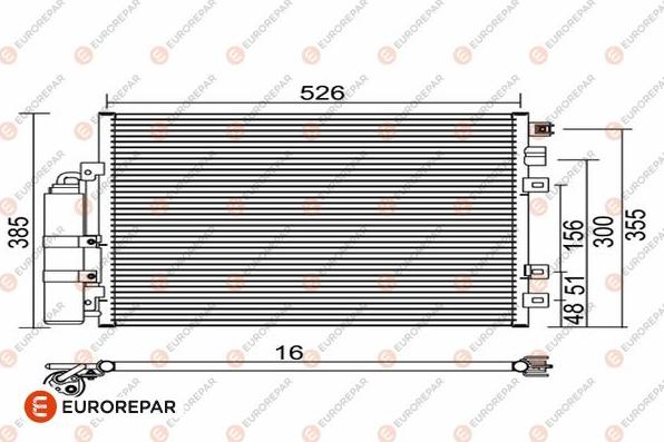 EUROREPAR 1609636380 - Kondensators, Gaisa kond. sistēma www.autospares.lv