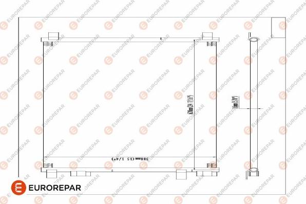 EUROREPAR 1609633780 - Condenser, air conditioning www.autospares.lv