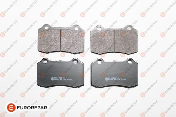 EUROREPAR 1619607480 - Bremžu uzliku kompl., Disku bremzes www.autospares.lv