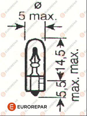 EUROREPAR 1616431680 - Kvēlspuldze, Salona telpas apgaismojums www.autospares.lv