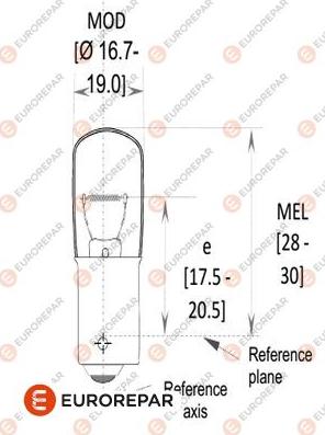 EUROREPAR 1616431080 - Kvēlspuldze, Pagriezienu signāla lukturis www.autospares.lv